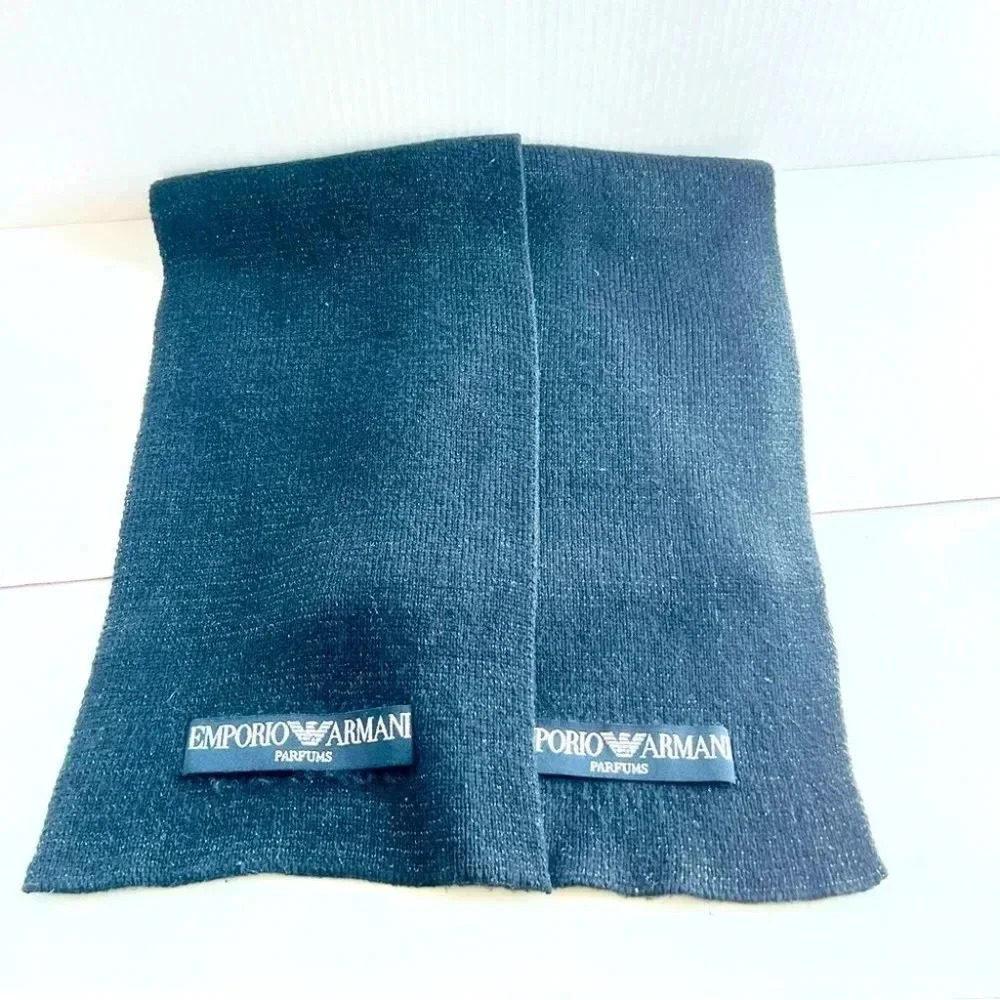 EMPORIO ARMANI PARFUM BLACK WARM Y2K SCARF
